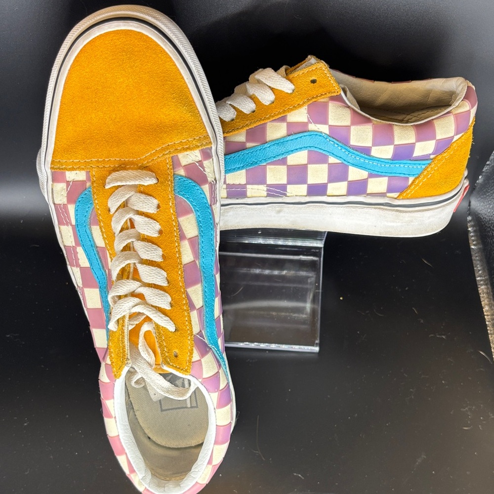 Vans Old Skool Thermochrome Checkerboard Suede Sneakers Rare find! - Picture 4 of 9